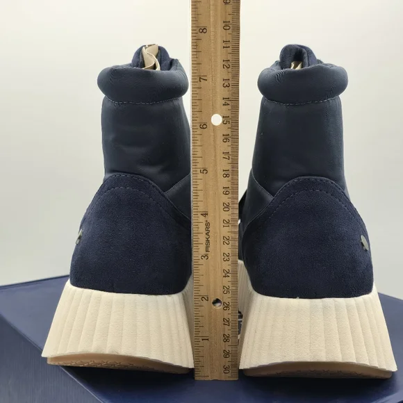 NIB White Mountain Downtown Zip-Up Platform Winter Boots, Navy/Multi/Smooth, 11 - Picture 6 of 16